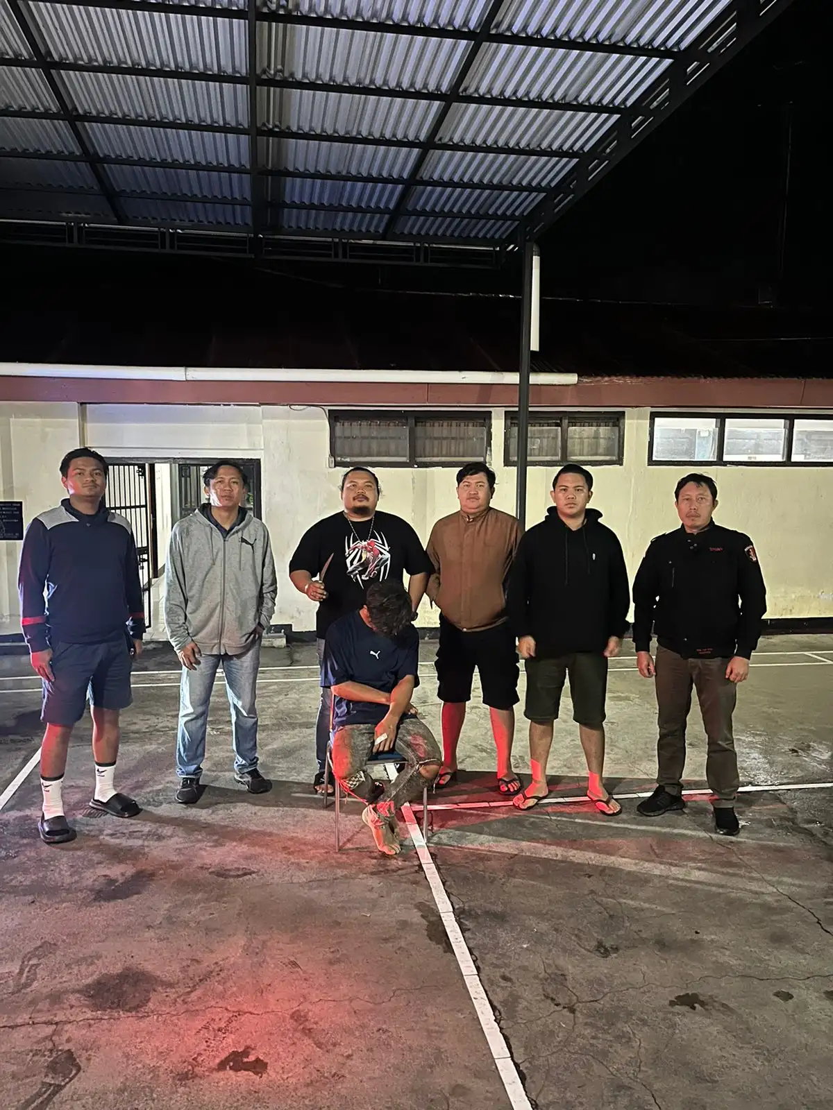 Remaja di Remboken Ditusuk Saat Acara HUT, Pelaku Langsung Diamankan Tim Resmob Polres Minahasa